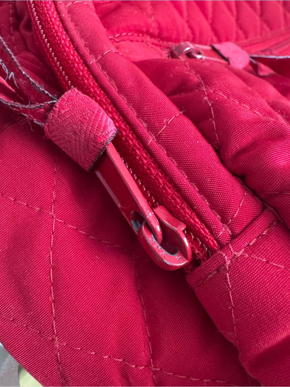 Vera Bradley Large Red Quilted Campus Backpack - Picture 6 of 6